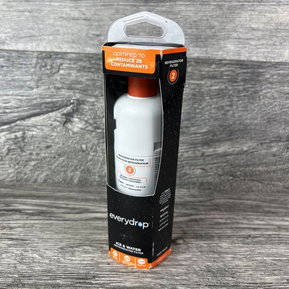 EveryDrop Refrigerator Ice & Water Filter 2 EDR2RXD1 Whirlpool Water NEW SEALED